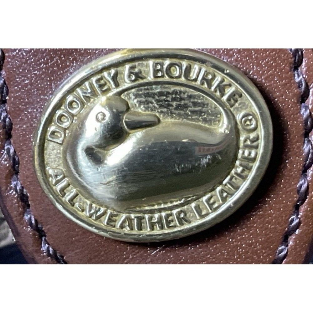 Vintage Dooney & Bourke Belt Brown All Weather Leather Women XL38-40  USA - Picture 15 of 15